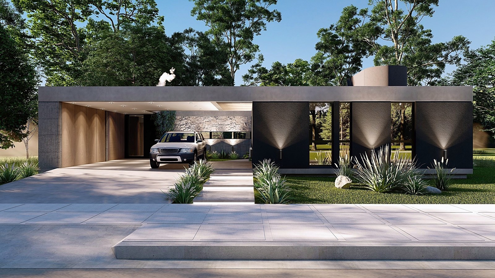 Casa EM, vivienda en Neuquén: render del proyecto