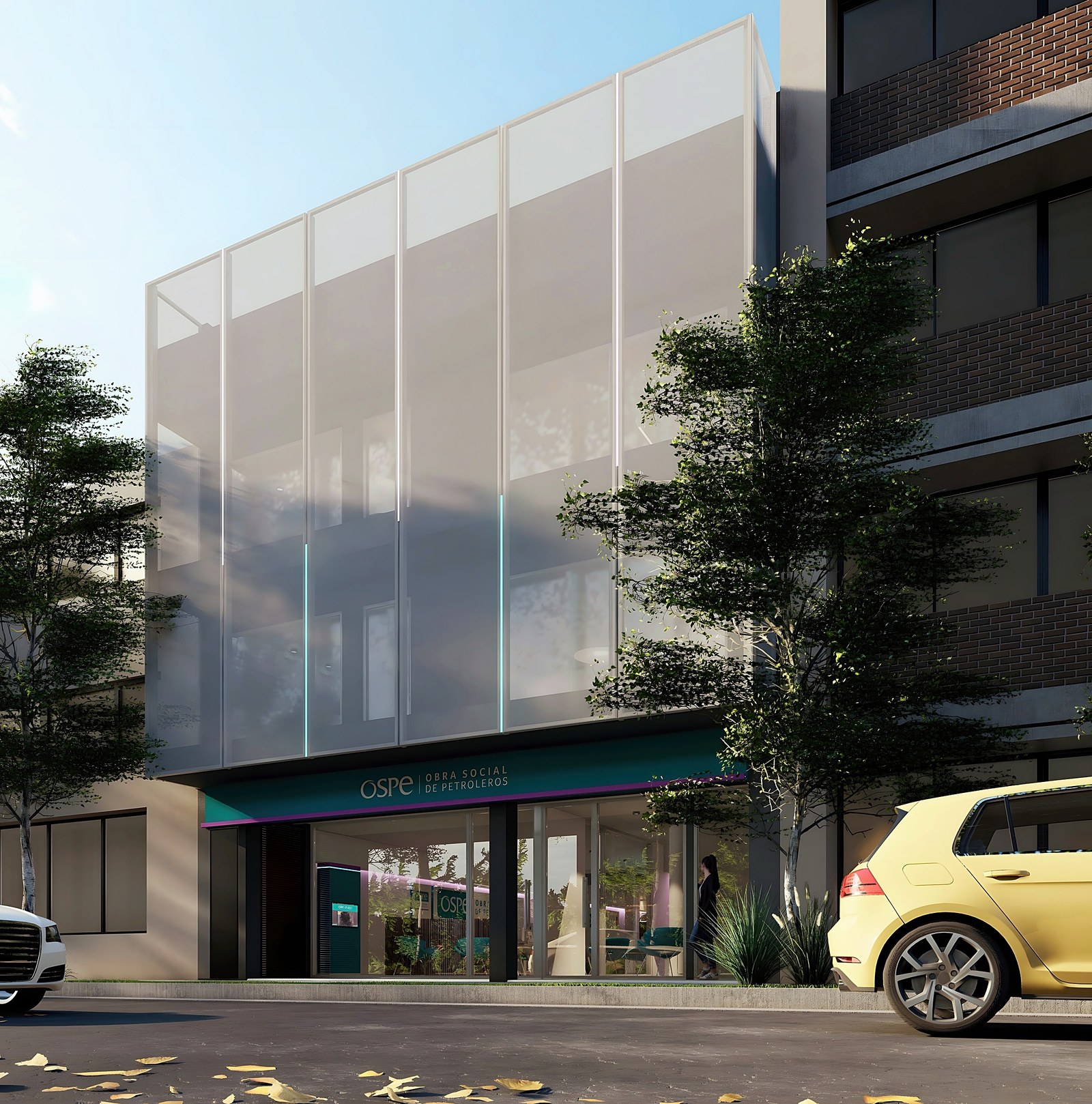 OSPE, edificio de oficinas en Neuquén: render del proyecto